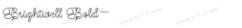 Brightwell Bold字体转换